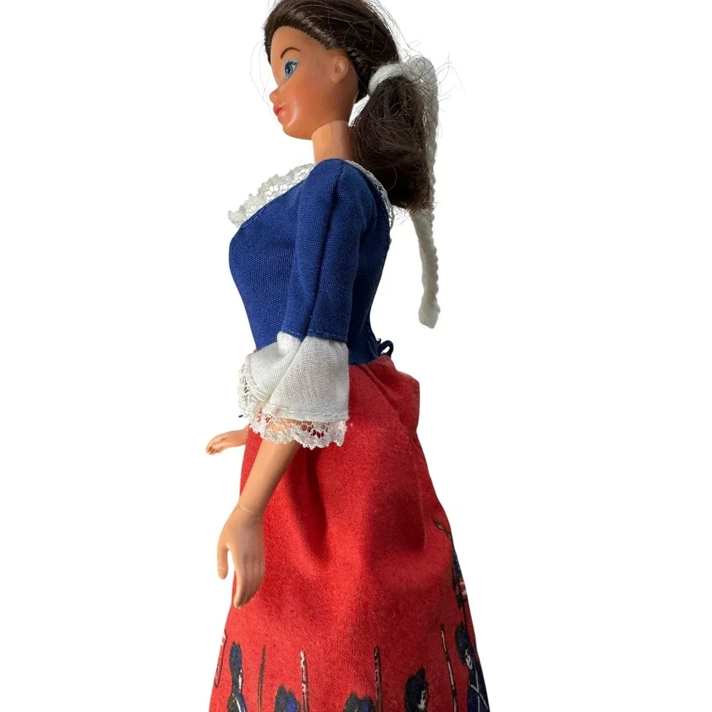 Vintage Mattel Barbie Doll 1966 Body Bicentennial Patriotic Soldier Dress Taiwan